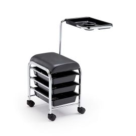 Carrello Porta Attrezzi Manicure Service - Nero