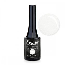 Estrosa Base Fiber Gel White Dust Glitter 14ml