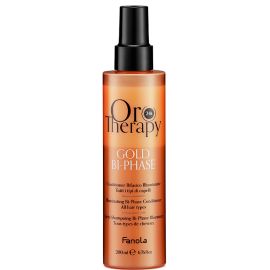 Fanola Oro Therapy Gold BI-Phase 200ml - Trattamento Bifasico Nutriente e Idratante