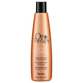 Fanola Oro Therapy Gold Shampoo 300ml - Shampoo Illuminante per Capelli Setosi e Lucenti