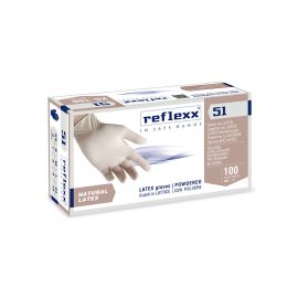 Guanti In Lattice Con Polvere Reflexx 51 (L)  – gr. 5,0 Conf.100pz