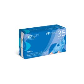 Guanti Nitrile Biosoft PF Type 35 Blu - Taglia M 7-7.5
