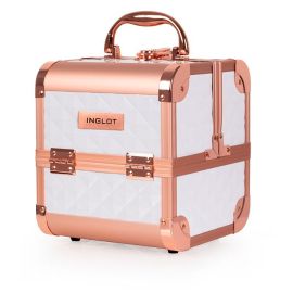 Inglot Mini Make-Up Case – Bianco & Rose Gold Elegante e Sicuro