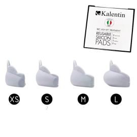 Kalentin Cofanetto Pads Riutilizzabili In Silicone 4 Paia - Precisione e Comfort nei Trattamenti Laminazione Ciglia