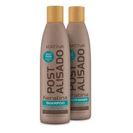 Kativa Kit Post Trattamento Lisciante Brasiliano - Shampoo & Conditioner Senza Sale