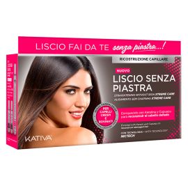 Kativa Kit Trattamento Lisciante Senza Piastra - Ricostruzione Capillare