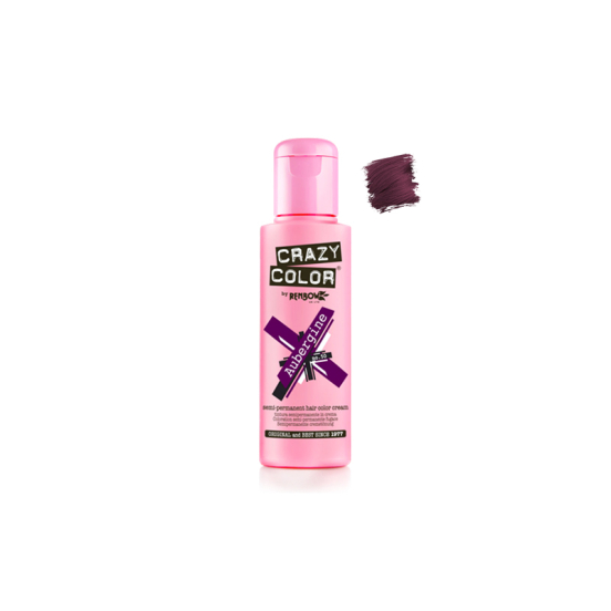 Crazy Color Crema Colorata Semi-Permanente Per Capelli 100ML - 50 -  Aubergine