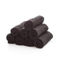 Asciugamano Nero In Cotone 30x45cm