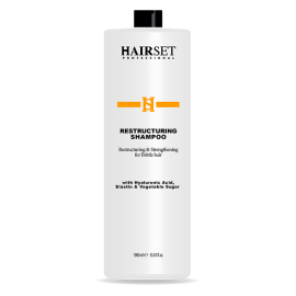 Hair Set Restructuring Shampoo 1000ml - Per Capelli Danneggiati E Sfibrati